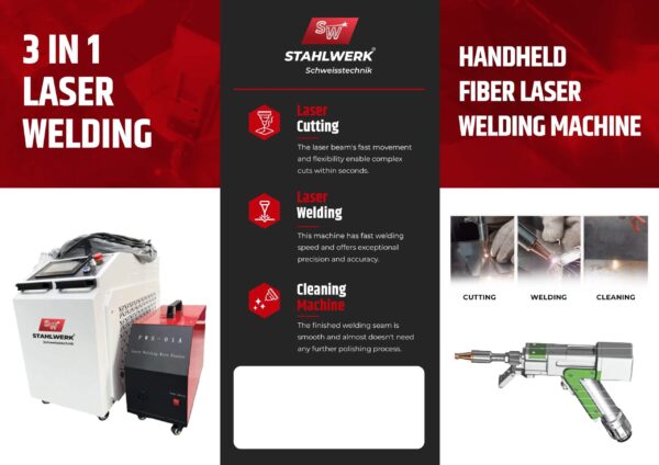 Mesin Laser Welding Cutting Cleaning Stahlwerk RL-F1500 - Image 3