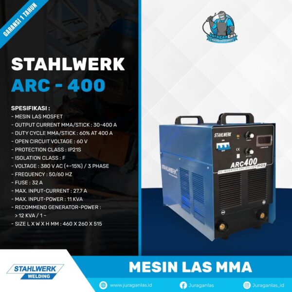 STAHLWERK ARC - 400 MOS | MESIN LAS MMA DC