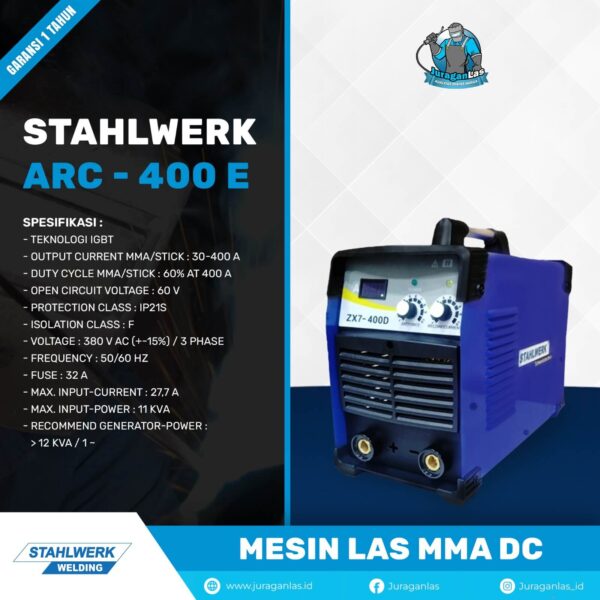 STAHLWERK ARC - 400E IGBT | MESIN LAS MMA DC