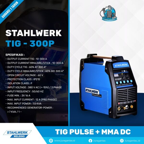 Mesin Las TIG-300P DC Pulse Stahlwerk