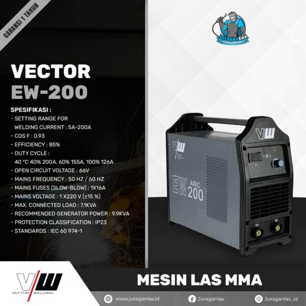 EW-200 Vector DC MMA Welding Machine
