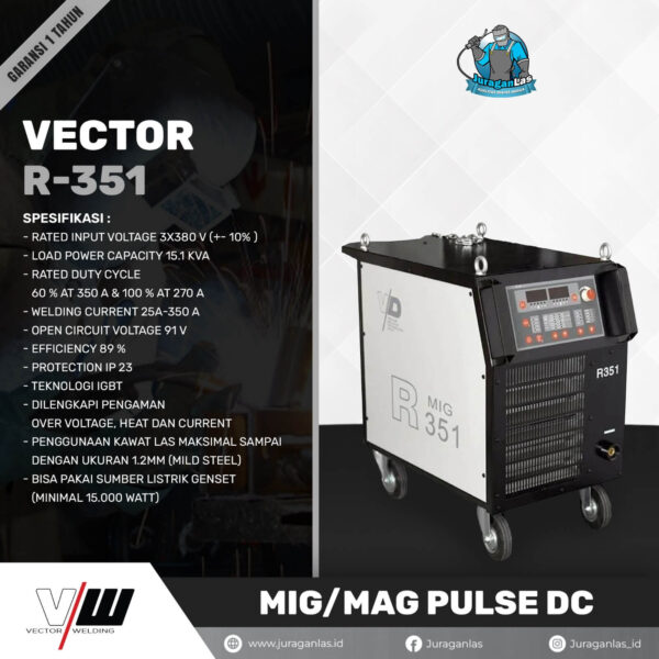 Mesin Las MIG Pulse R-351 Vector