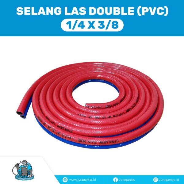 Selang Las Double PVC 1/4" x 3/8"