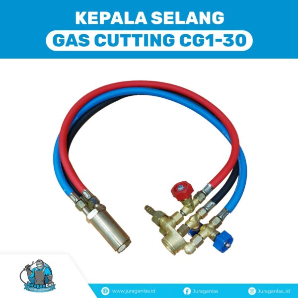 Torch Head + Hose / Kepala dan Selang Gas Cutting Machine CG1-30