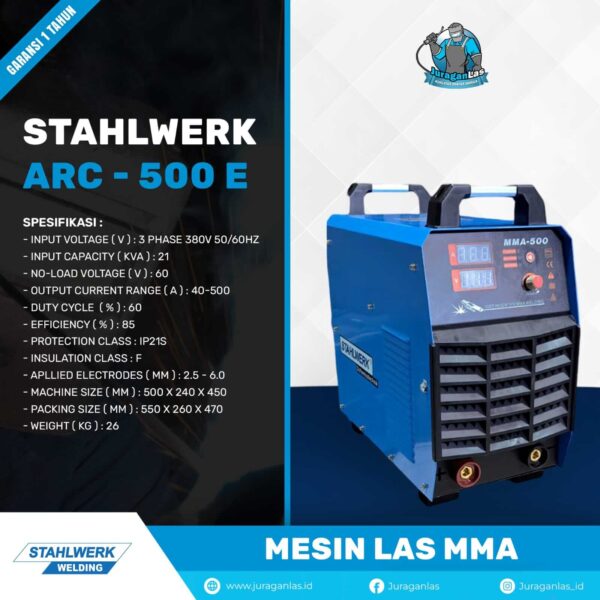 STAHLWERK ARC - 500E IGBT | MESIN LAS MMA DC
