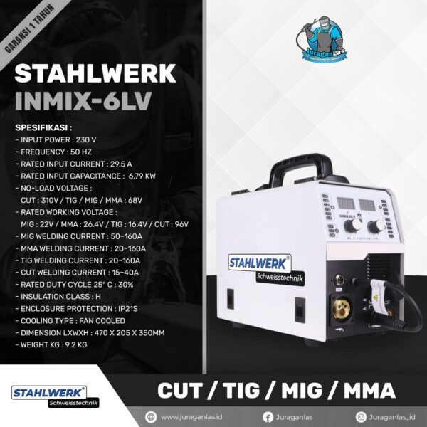 Stahlwerk INMIX-6LV MIG TIG CUT & MMA Welding Machine