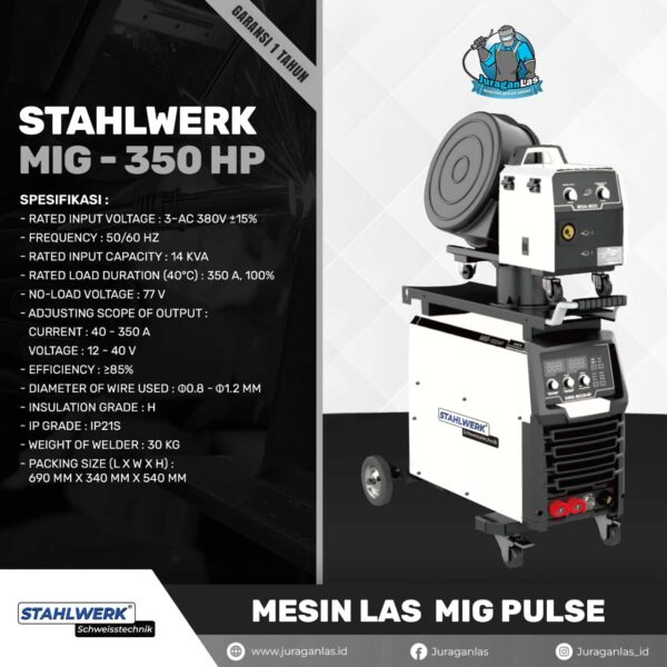 Stahlwerk MIG-350HP Mesin Las DC Co2 / MIG / MAG 350A Pulse
