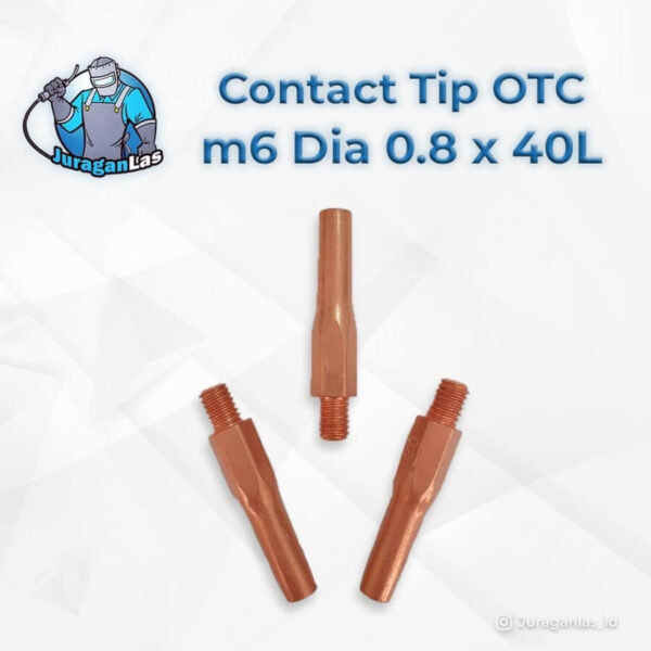 Contact Tip untuk Mig Torch tipe OTC diameter 0.8mm x 40L