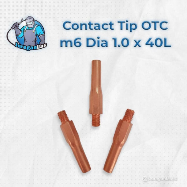 Contact Tip untuk Mig Torch tipe OTC diameter 1.0mm x 40L