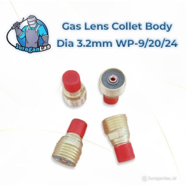 Gas Lens Collet Body diameter 3.2 mm untuk WP-9 / 20 / 24