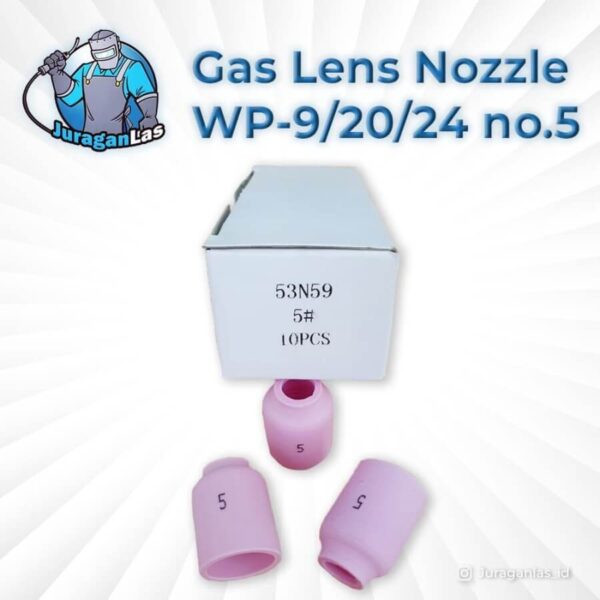 Keramik Gas Lens Nozzle u/ Wp-9, 20, 24 no.5