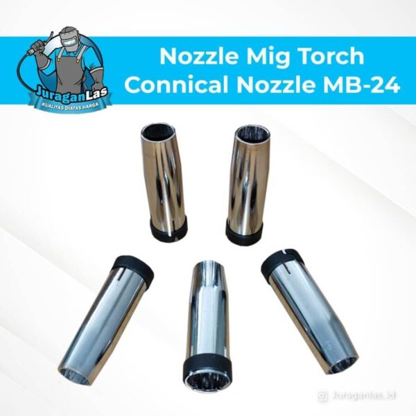 Nozzle untuk mig torch tipe Connical Nozzle MB-24 E