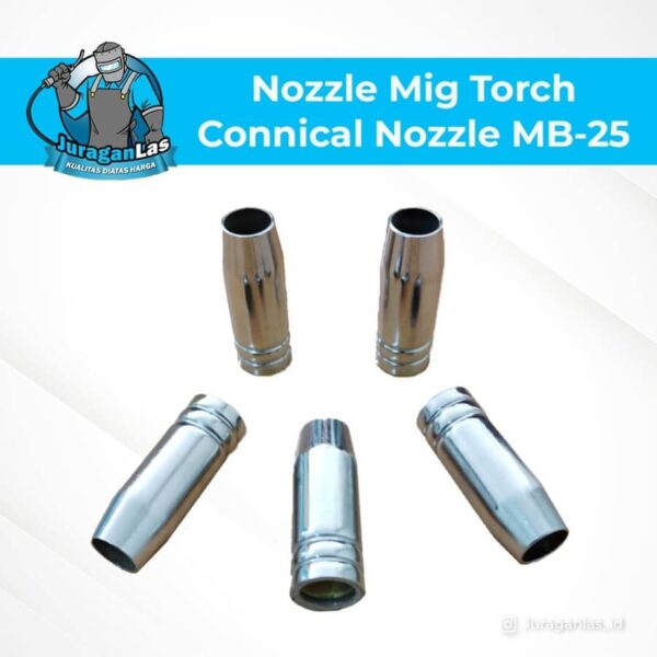 Nozzle untuk mig torch tipe Connical Nozzle MB-25 E