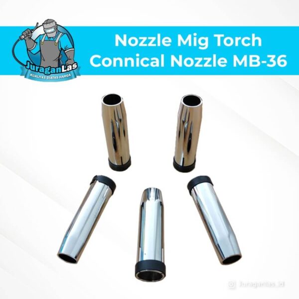 Nozzle untuk mig torch tipe Connical Nozzle MB-36 E